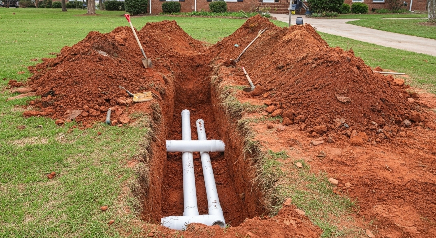 Sewer camera inspection diagnostic work in Charlotte NC